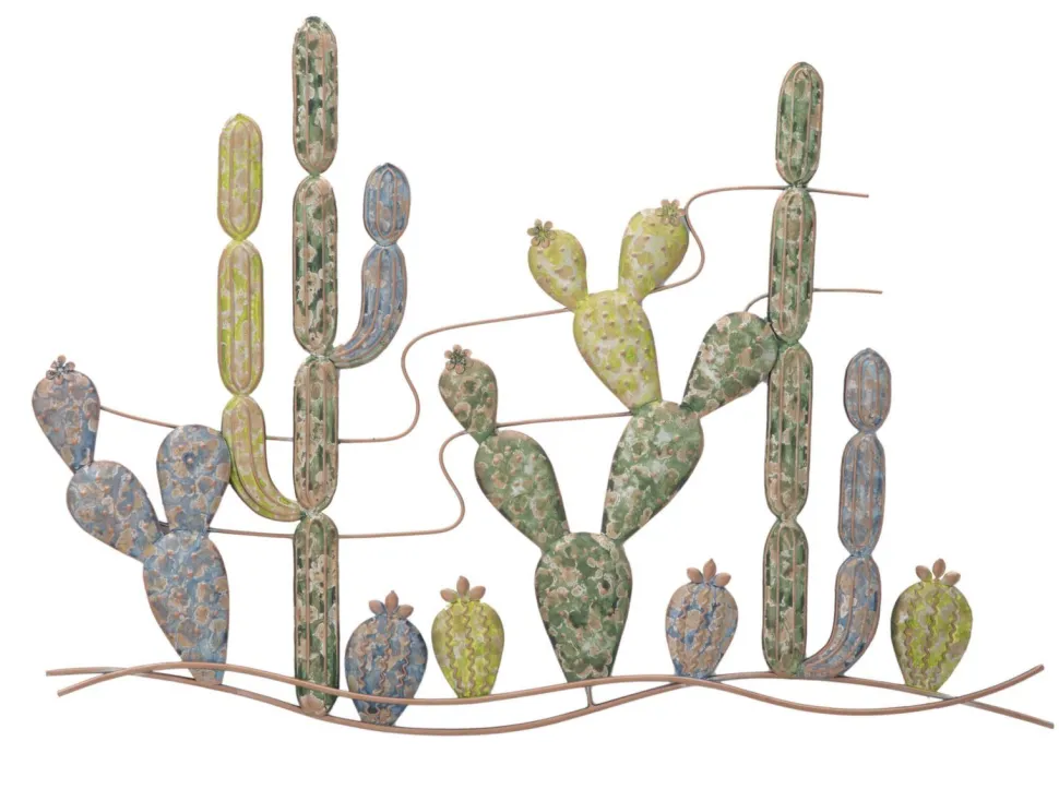 Décoration murale Cactus en Fer Multicolore