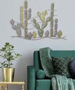 Décoration murale Cactus en Fer Multicolore