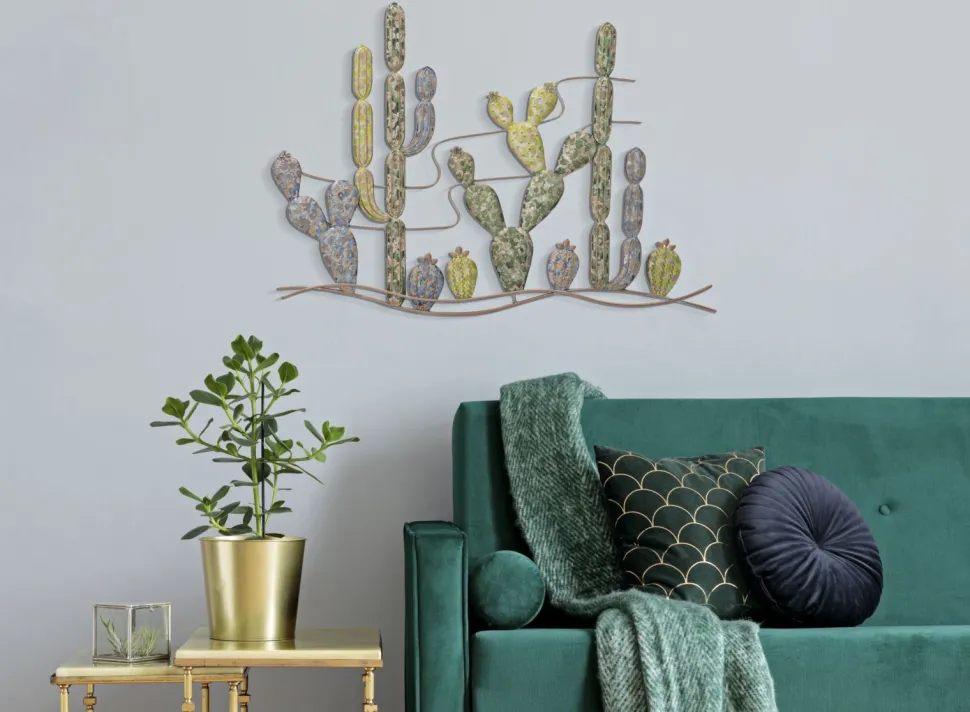 Décoration murale Cactus en Fer Multicolore