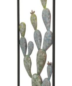 Décoration murale Cactus métal en fer Multicolore