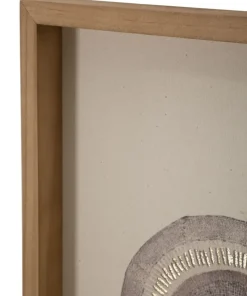 Décoration murale Circlly en bois motifs géométriques tons chauds