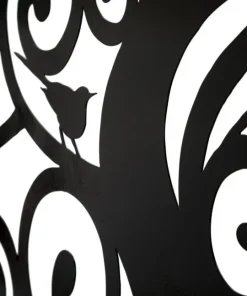 Décoration murale 3D Arbre Fer Noir silhouettes oiseaux