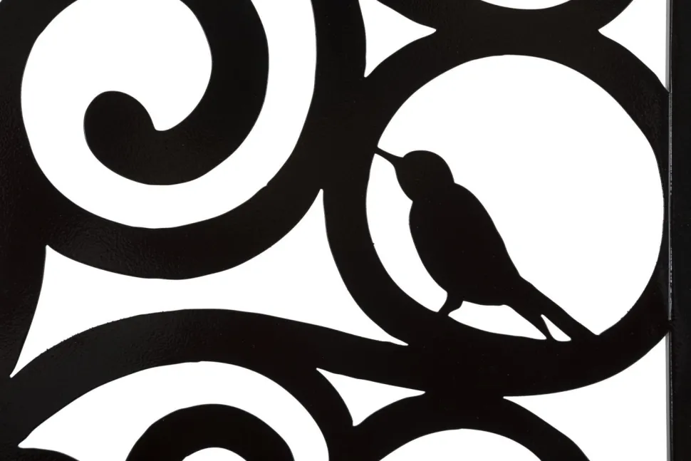 Décoration murale 3D Arbre Fer Noir silhouettes oiseaux