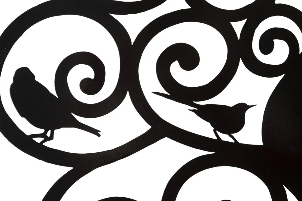 Décoration murale 3D Arbre Fer Noir silhouettes oiseaux