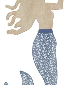 Décoration murale 3D Sirena Métal et MDF multicolore