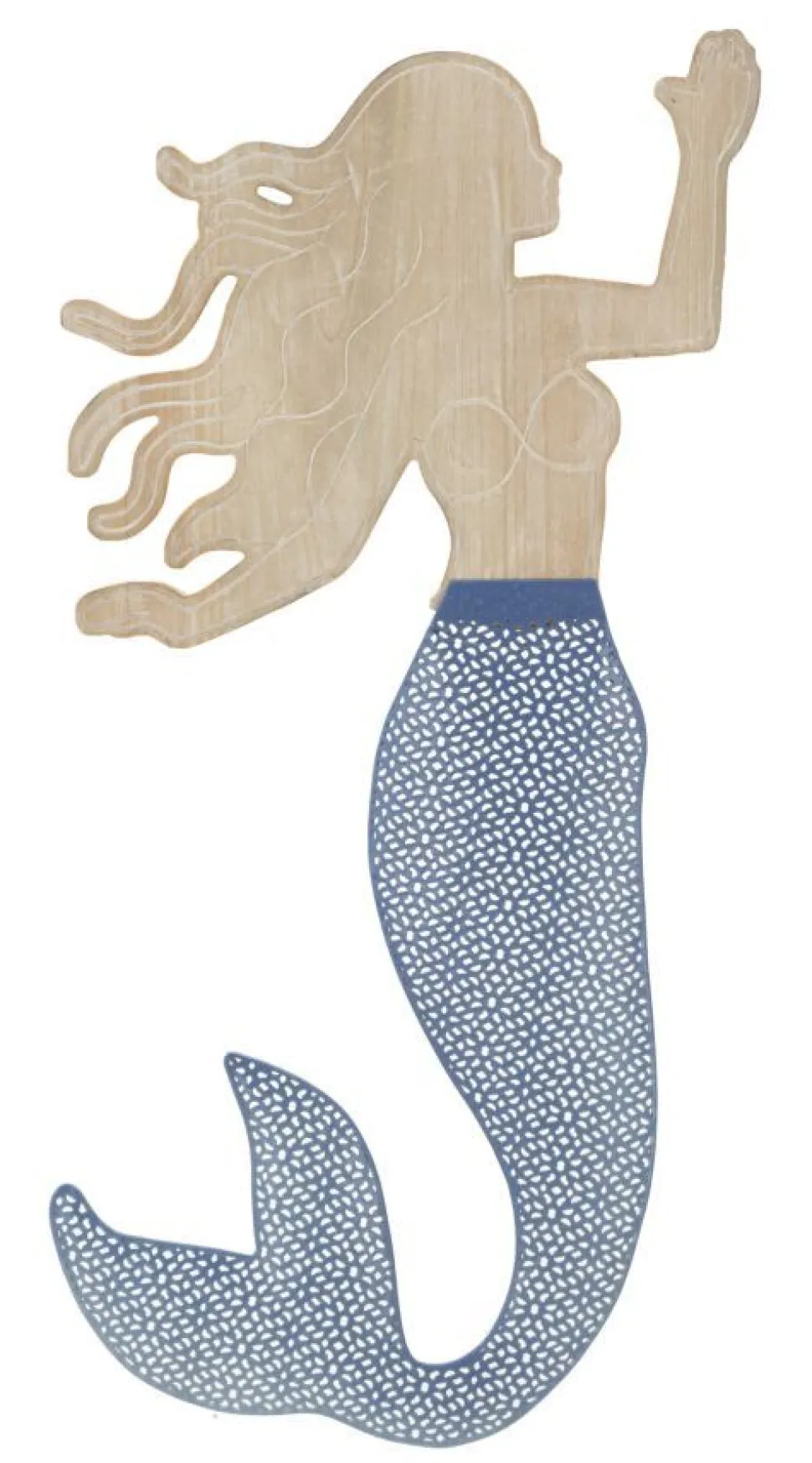 Décoration murale 3D Sirena Métal et MDF multicolore