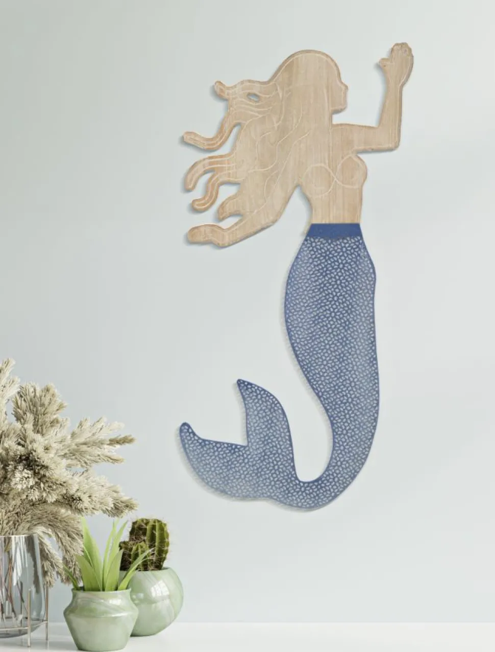 Décoration murale 3D Sirena Métal et MDF multicolore