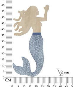 Décoration murale 3D Sirena Métal et MDF multicolore