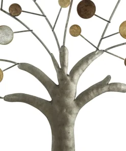 Décoration murale ronde Albero della Vita Bois et Fer