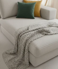 Duo de méridiennes Fabien combinables en canapé profond Velours côtelé Gris clair