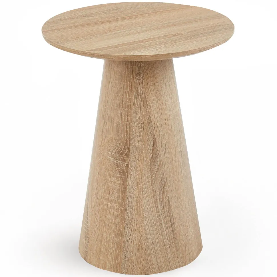 Ensemble de 2 tables basses rondes Callie Chêne clair