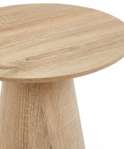 Ensemble de 2 tables basses rondes Callie Chêne clair