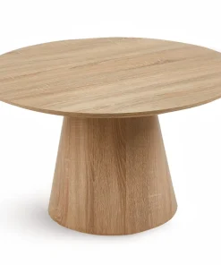 Ensemble de 2 tables basses rondes Callie Chêne clair
