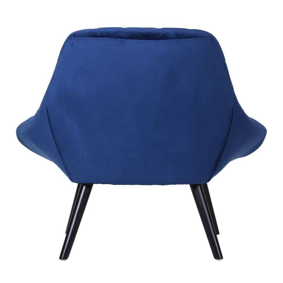 Fauteuil Danios Velours Bleu