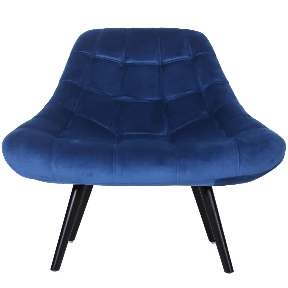 Fauteuil Danios Velours Bleu