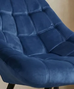 Fauteuil Danios Velours Bleu