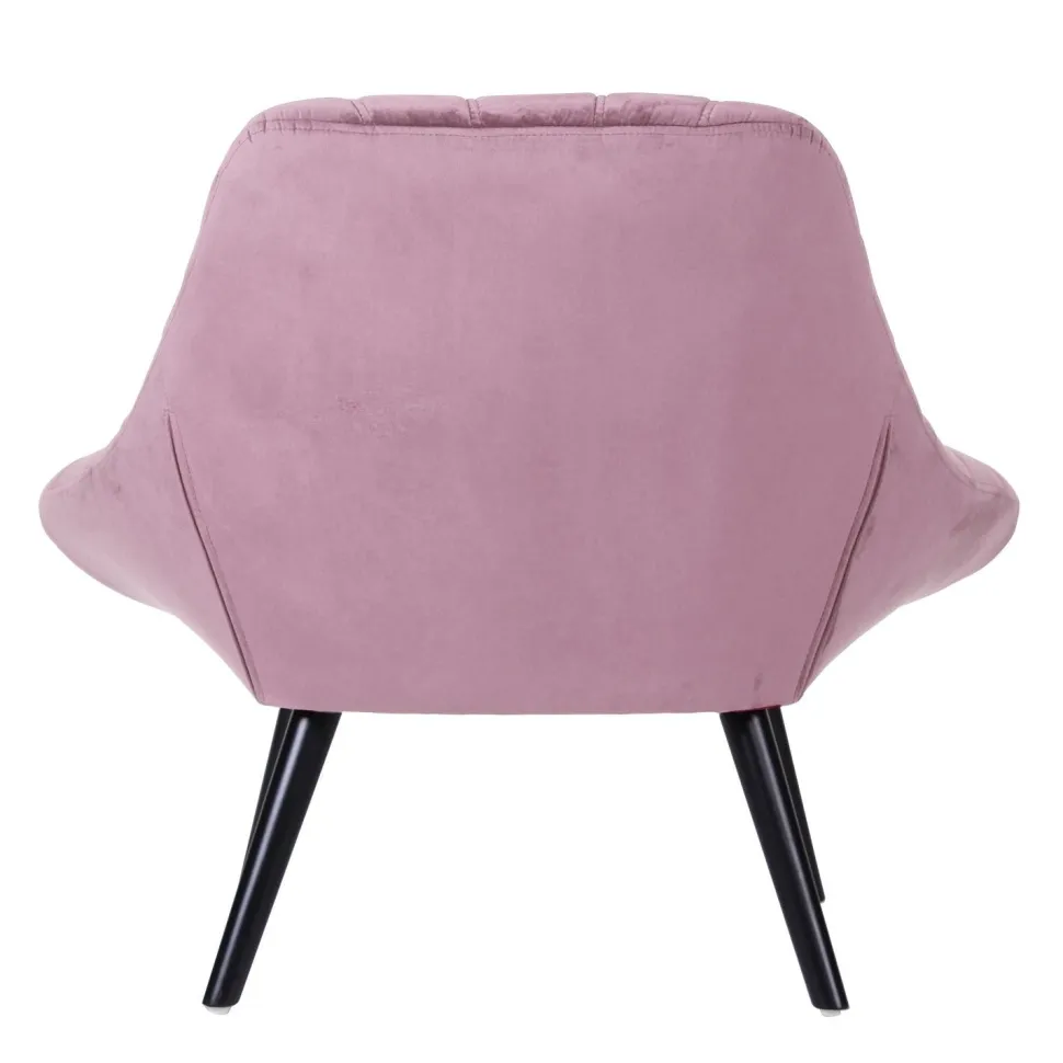 Fauteuil Danios Velours Rose