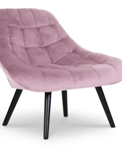 Fauteuil Danios Velours Rose