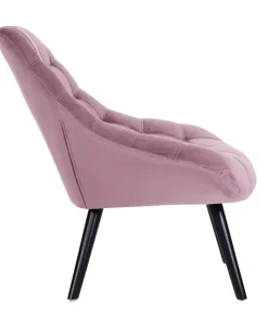 Fauteuil Danios Velours Rose