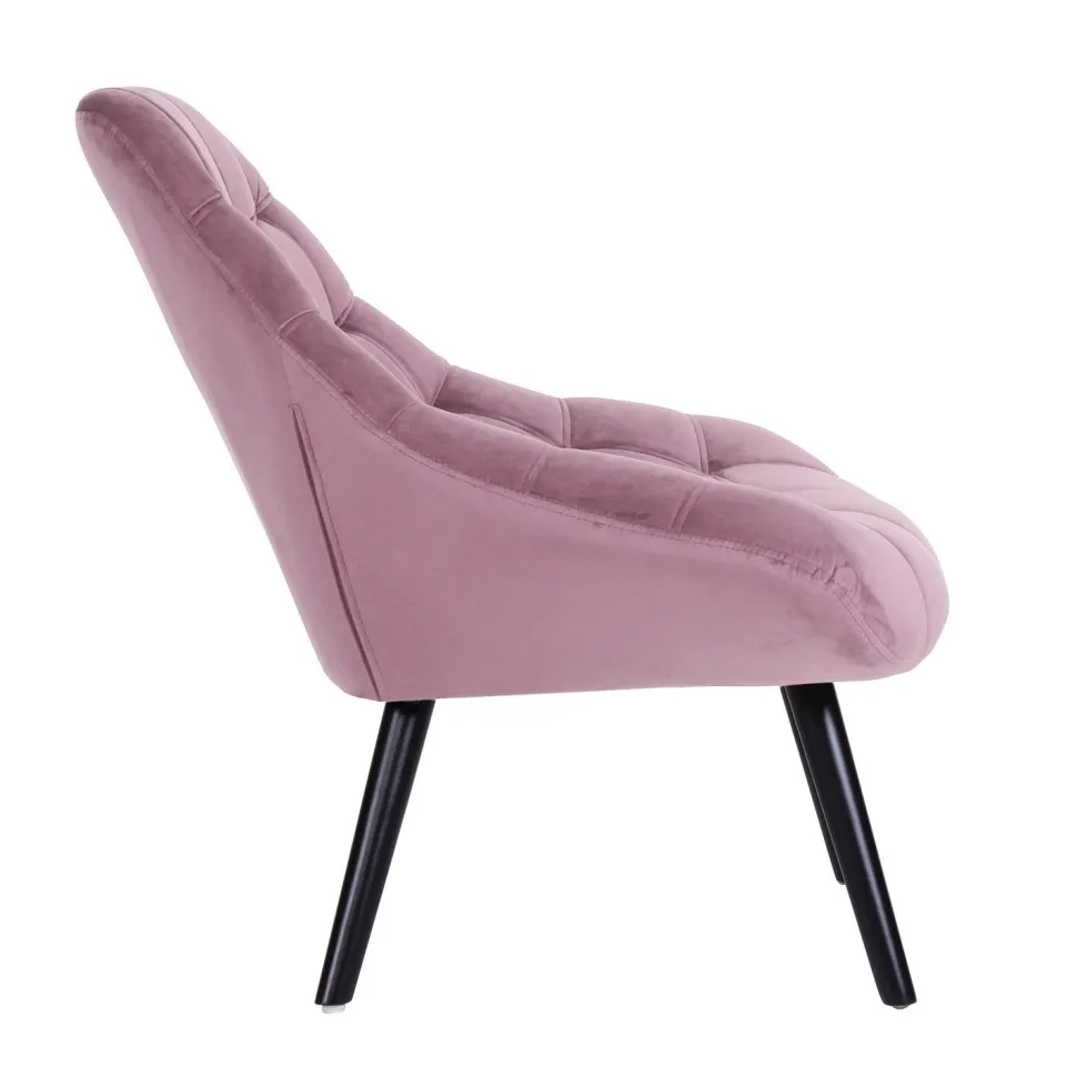 Fauteuil Danios Velours Rose