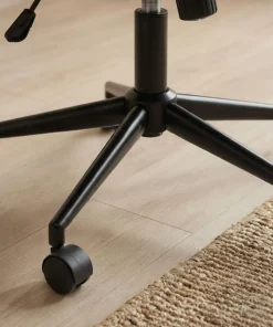 Fauteuil de bureau moderne à haut dossier Florelo Tissu Taupe clair