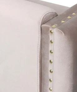 Fauteuil Joshua Velours Taupe