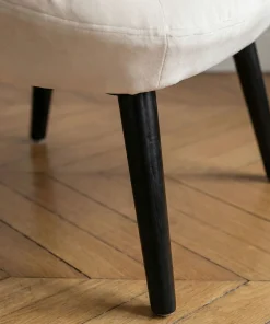 Fauteuil moderne et confortable Patrick Velours Beige