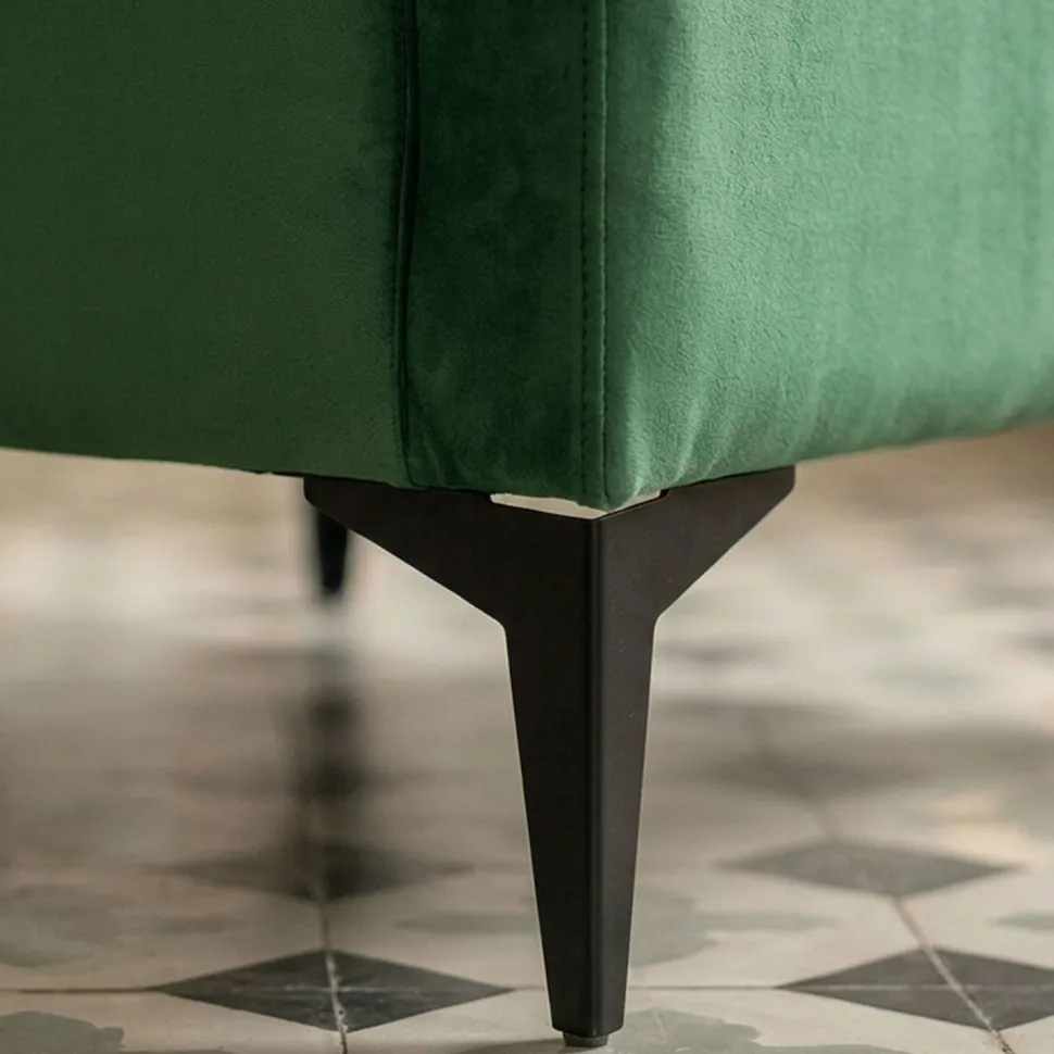 Fauteuil Narchis Velours Vert