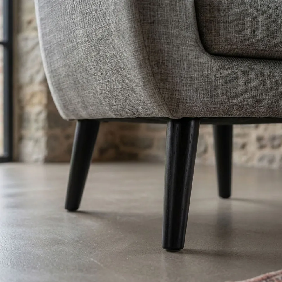 Fauteuil scandinave Fidelio Tissu Taupe