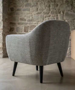 Fauteuil scandinave Fidelio Tissu Taupe