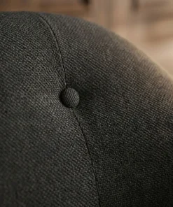Fauteuil scandinave Fidelio Tissu Noir