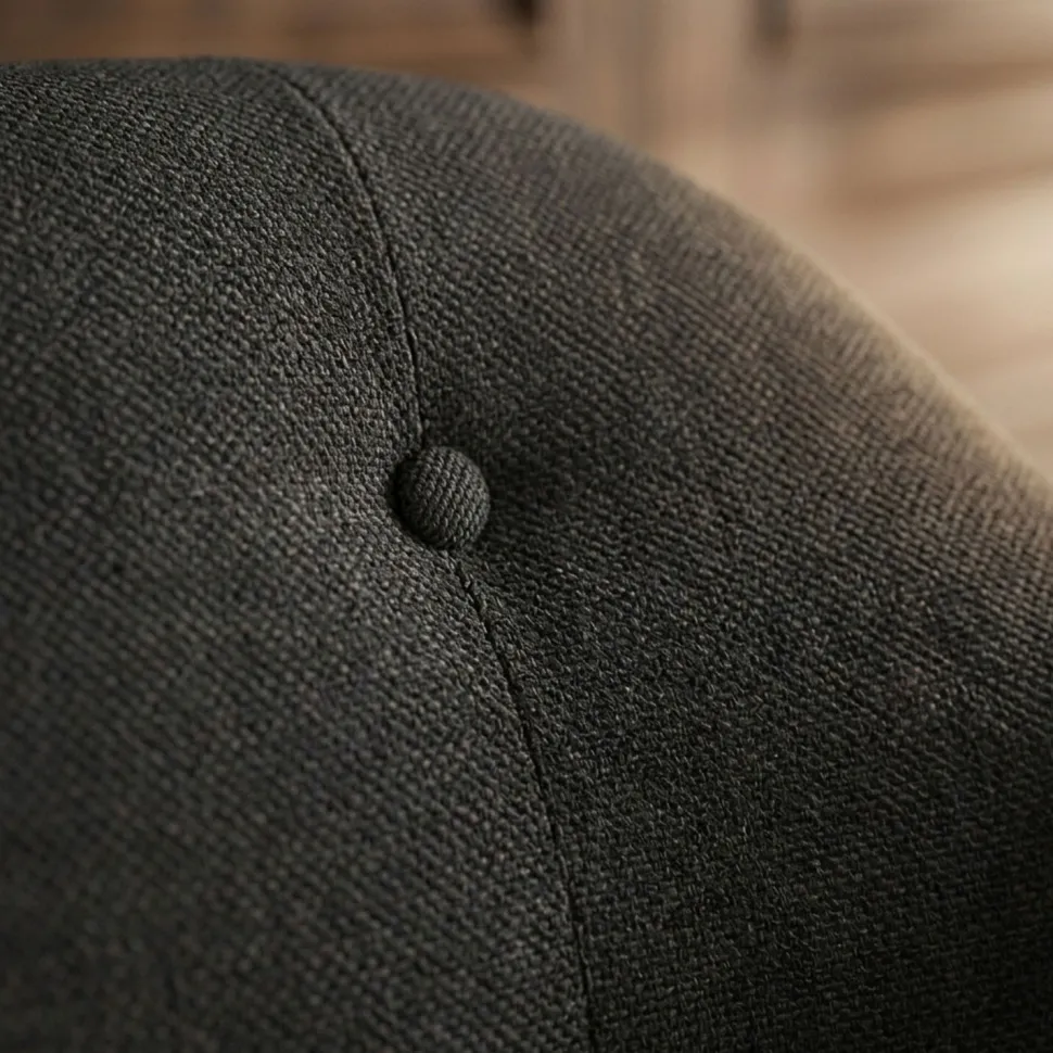 Fauteuil scandinave Fidelio Tissu Noir