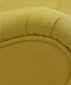 Fauteuil scandinave Romilly Tissu Jaune