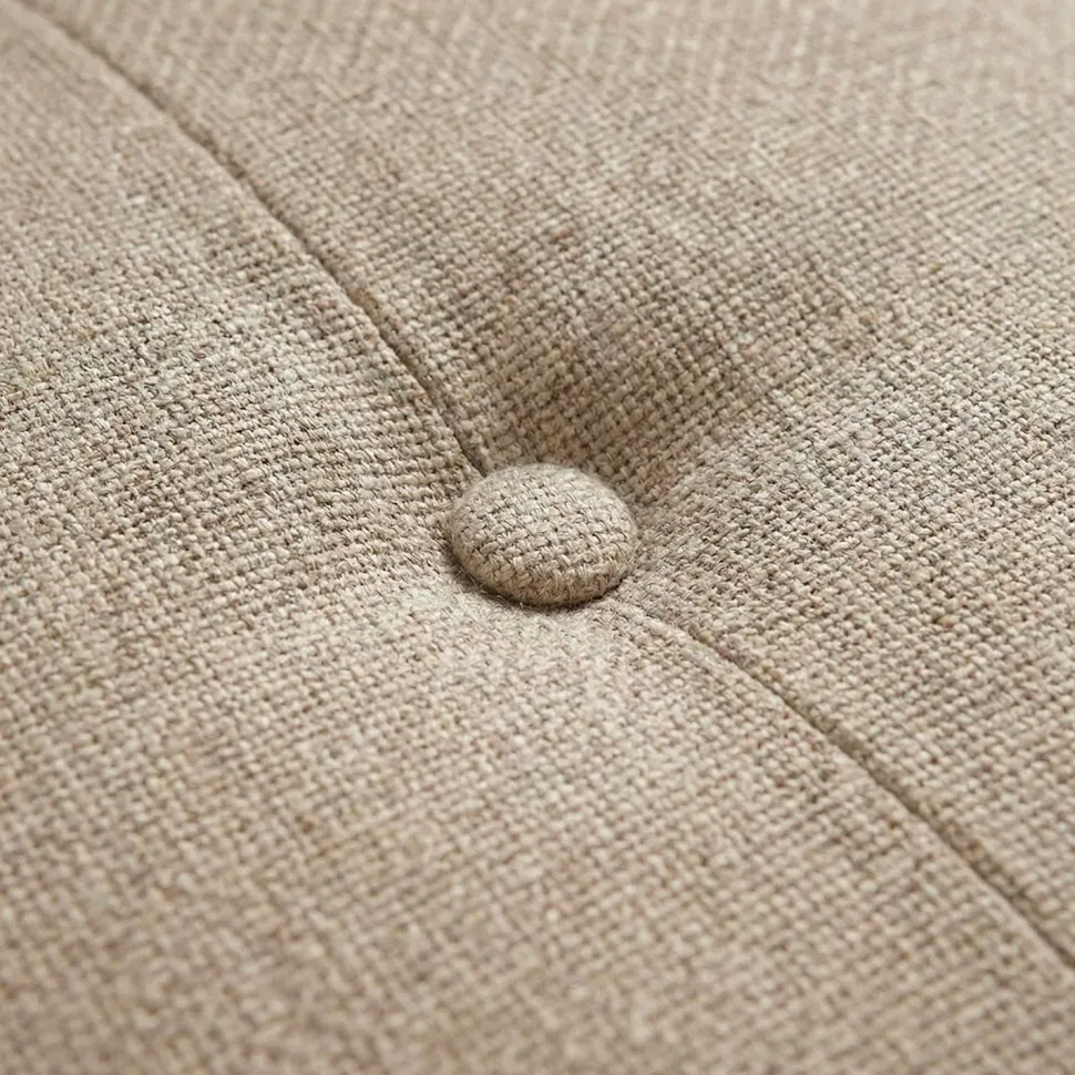 Fauteuil scandinave Savoy tissu Beige