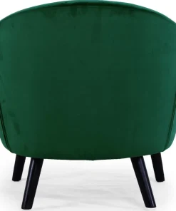 Fauteuil scandinave Savoy Velours Vert