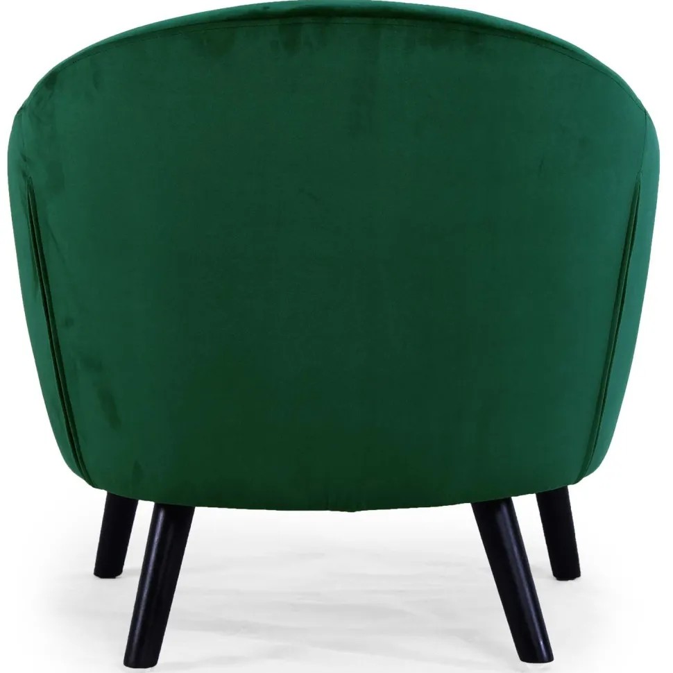 Fauteuil scandinave Savoy Velours Vert
