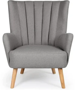 Fauteuil scandinave Vidal Gris