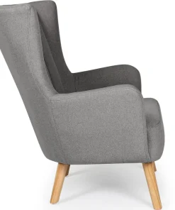Fauteuil scandinave Vidal Gris