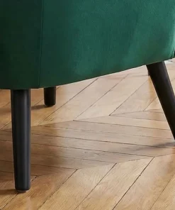 Fauteuil scandinave Vidal en Velours Vert