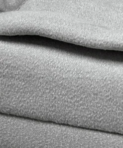 Fauteuil transformable en banquette Lefkada Tissu texturé Gris
