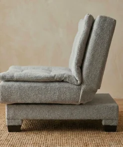 Fauteuil transformable en banquette Lefkada Tissu texturé Gris