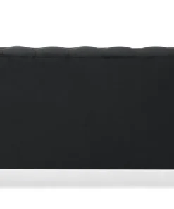 Grand canapé 2 places Chesterfield Velours Noir