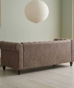 Grand canapé 3 places Chesterfield Vintage