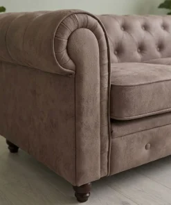 Grand canapé 3 places Chesterfield Vintage