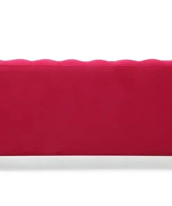 Grand canapé 3 places Chesterfield Velours Rouge
