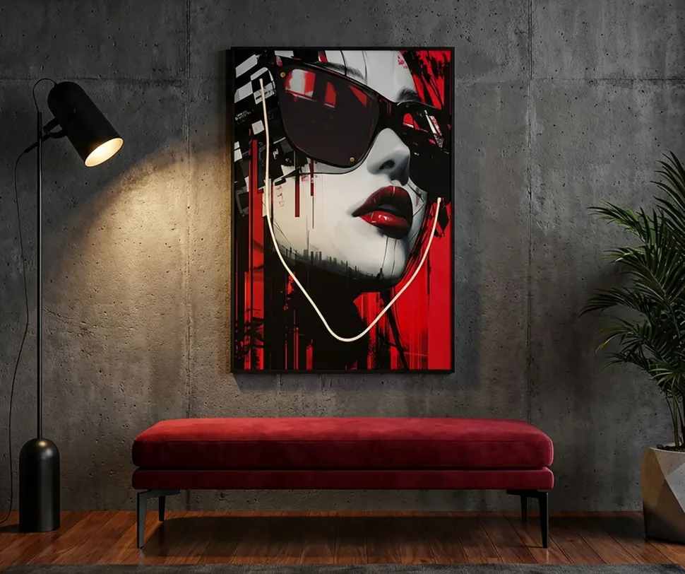 Image LED 3D en acrylique