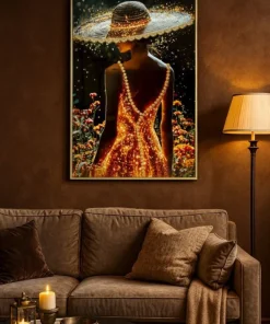 Impression sur toile Illumy Laqué avec cadre