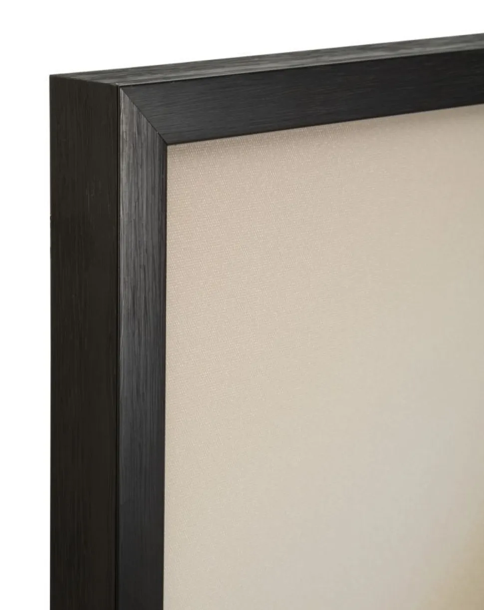 Impression sur toile LED abstraite moderne cadre noir