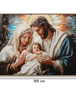 Impression sur toile Nativité encadrée
