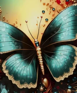 Impression sur toile Papillon Vernissé cadre 70x100